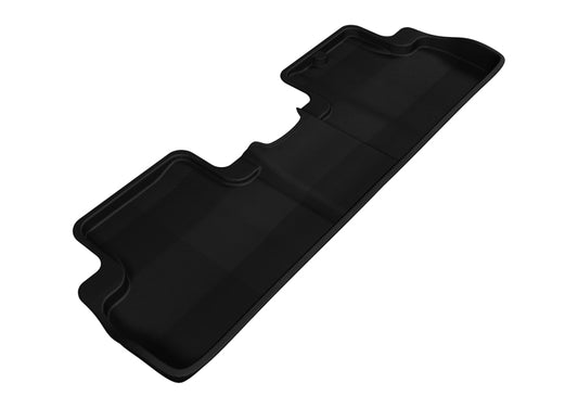 Black 3D MAXpider rubber 2nd row floormats for 2012-2013 Honda Civic Coupe, designed to protect and fit snugly.