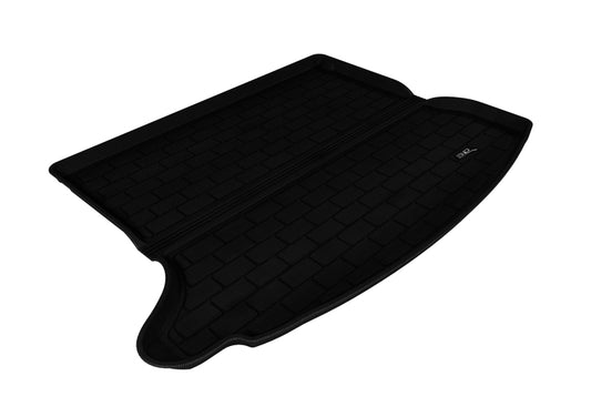 Black 3D MAXpider Mazda3 Kagu cargo liner, durable rubber floor mat designed for 2014-2018 Mazda3 vehicles.