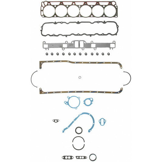 Fel-Pro Ford Maverick FS 7916 PT-3 engine gasket set showing gaskets and seals for engine repair and maintenance.