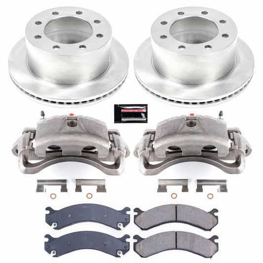 PowerStop OE rear brake calipers for GMC Sierra 3500 HD 2007-2010 with Autospecialty kit and calipers installed.