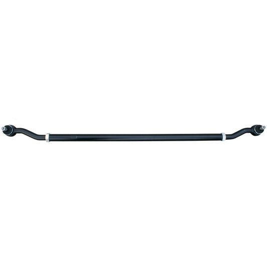 RockJock Jeep JL/JT Currectlync modular 1-5/8 inch bolt-on extreme duty tie rod installed on steering knuckle for off-road durability