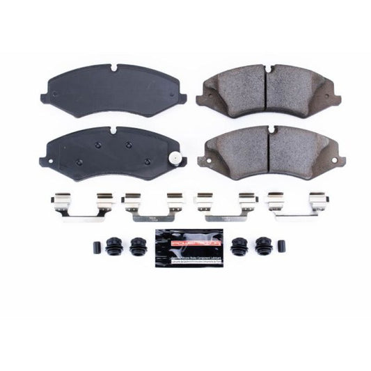 PowerStop Z23 Evolution Sport brake pads with hardware for BMW X5 (2010-2014) front performance brake system.