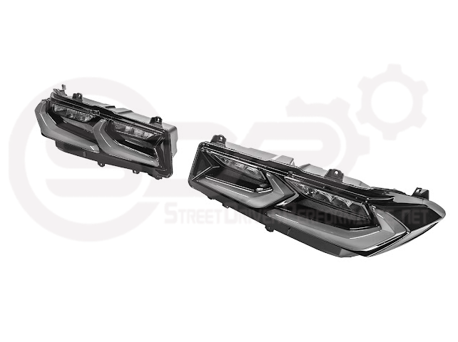 2020-Up Chevrolet Corvette C8 | Euro Style Sequential Signal LED Rear Taillights Pair (Clear or Smoke Lenses)