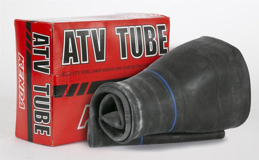 Kenda TR-13 tire tube for 16x8-7 tires, showing the rubber valve and cylindrical shape, designed for lawn tractor or garden equipment.