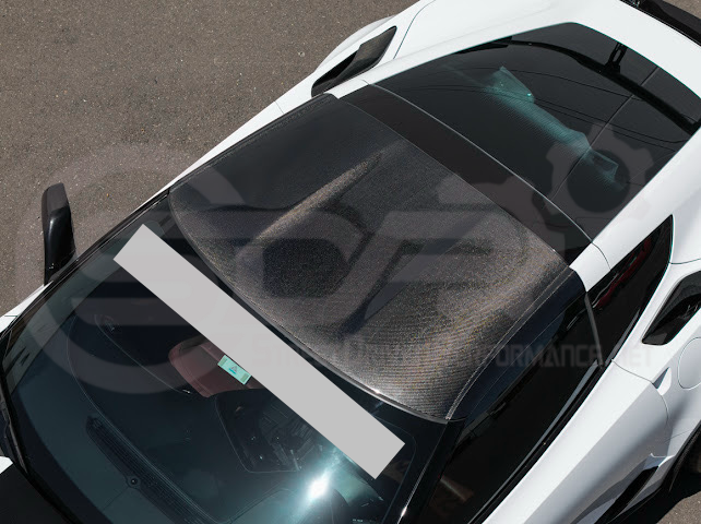 2014-2019 C7 Chevrolet Corvette | Dry Carbon Fiber Tape On Roof Side Molding Trim Cover