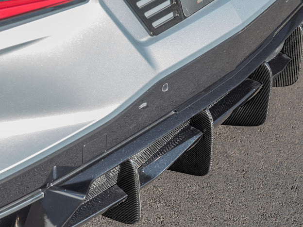 2020+ CORVETTE C8 Z51 REAR LOWER DIFFUSER FINS *ADD-ON*