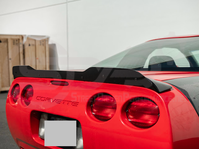 1997-2004 Chevrolet Corvette C5 | ZR1 Extended Style GLOSSY BLACK Rear Trunk Lid Wickerbill Spoiler Wing