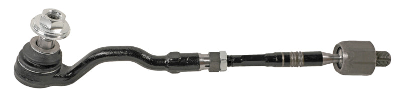 Moog BMW X5 tie rod part 07-13 model showing metal rod and joint for vehicle steering system