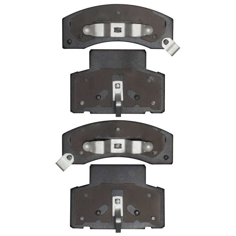 R1 Concepts OE brake pads for GMC Savana 3500 R1 90-02, front view showing brake pad set with metal backing and friction surface.