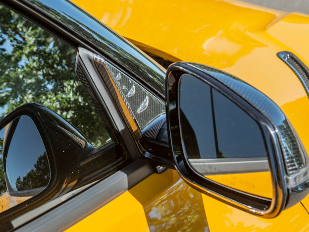 2020-Up Toyota GR Supra A90 A91 | SDP Performance Style CARBON FIBER Anti-Wind Buffeting Vent Cover Deflector (Pair)