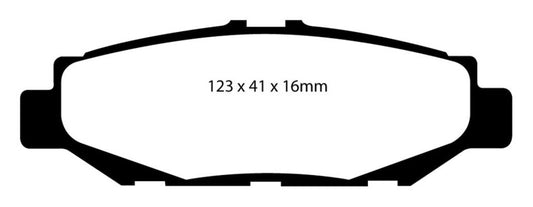 EBC Redstuff rear brake pads for Lexus GS300 3.0 model from 1993-1997, high-performance brake pads for reliable stopping power.