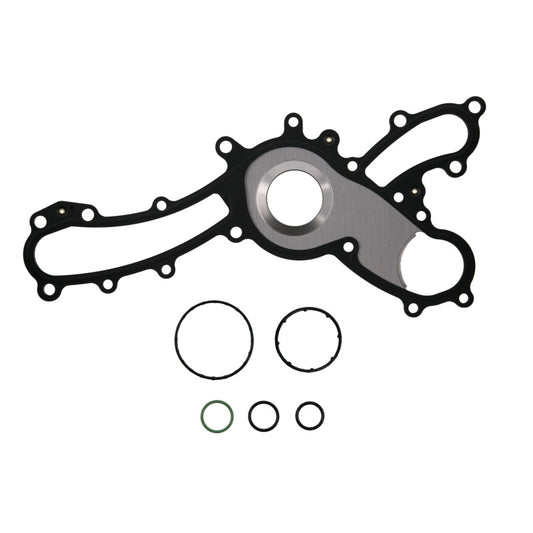 Fel-Pro Toyota Highlander engine water pump gasket kit with multiple gaskets, shown in close-up view.