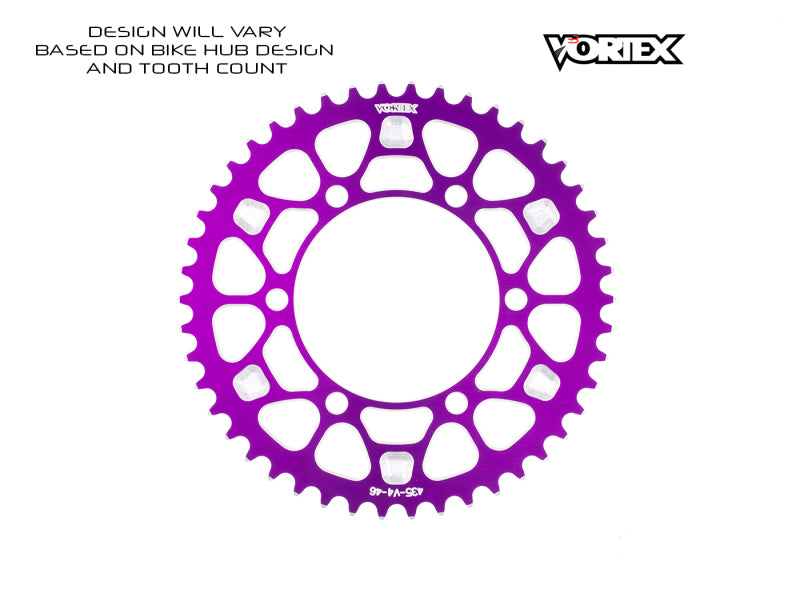 Vortex Racing V4 41 Tooth 530 Rear Sprocket - Purple