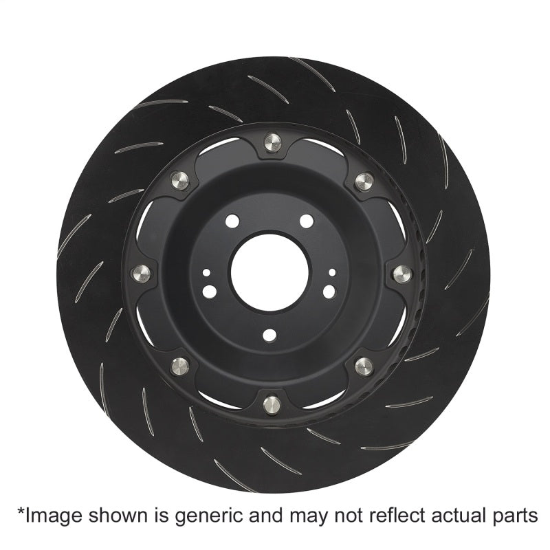 EBC 14-18 BMW M3 F80 3.0L 2-piece SG Racing front brake rotors with vented designs and metallic finish