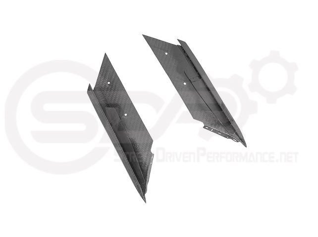 2023+ CHEVROLET CORVETTE C8 Z06/ E-RAY / ZR1 | CARBON FIBER SIDE AIR INTAKE DOOR GARNISH LOWER TRIM PAIR