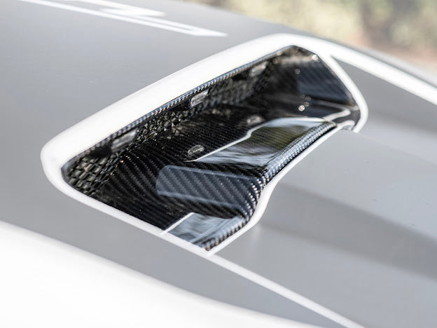 2019-UP RAM 1500 TRX CARBON FIBER FRONT AIR INTAKE HOOD SCOOP