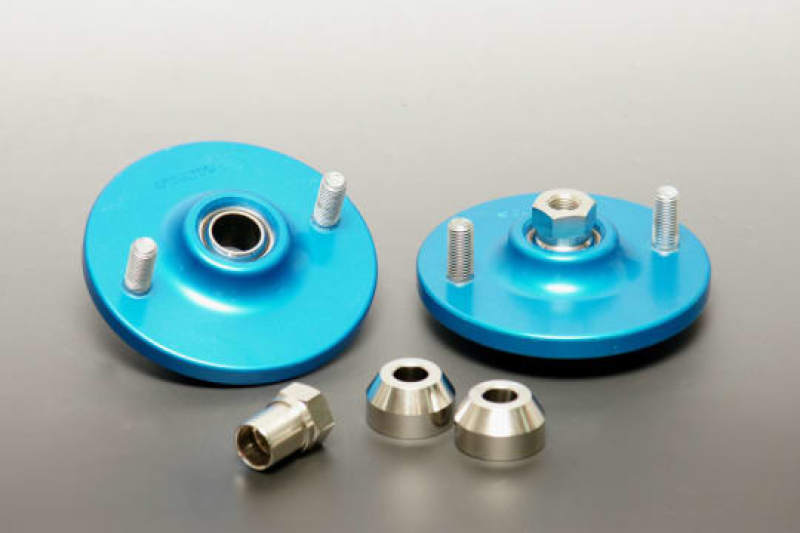 Cusco Pillowball Rear Shock Mount for Toyota FRS, Subaru BRZ, Legacy, and WRX/STI, featuring ID65 spring compatibility.