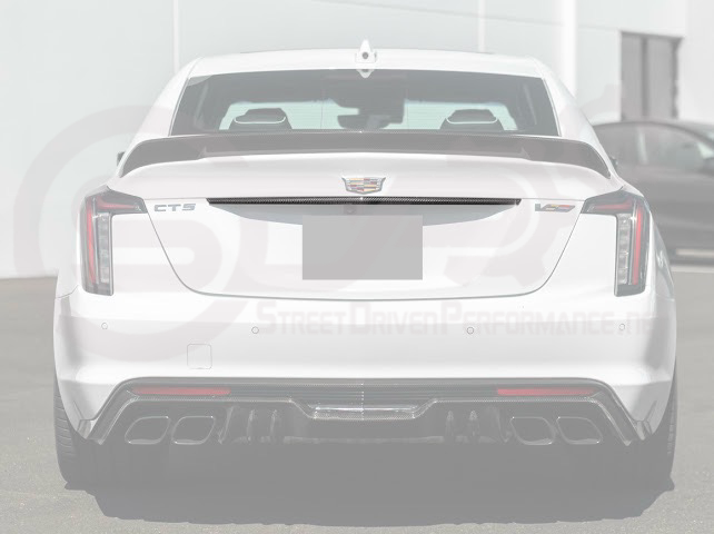 2021-Up Cadillac CT5, CT5-V, CT5-V Blackwing | Factory Style CARBON FIBER Rear Deck Lid Center Applique Trunk Insert Replacement