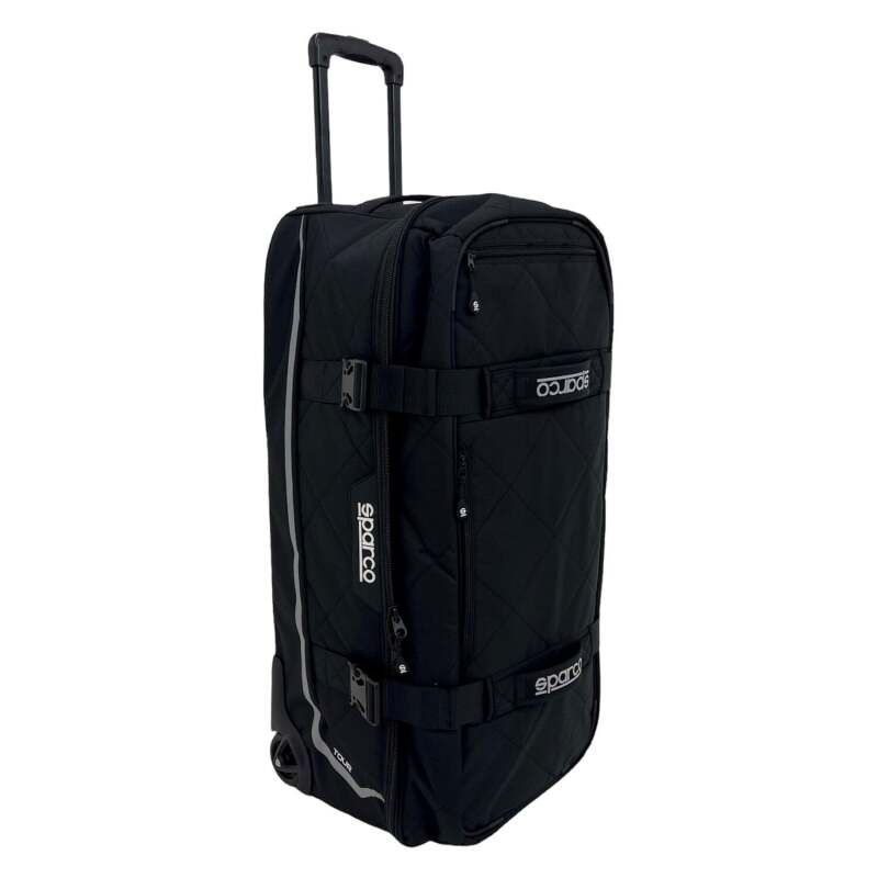 Black Sparco Bag Tour backpack with multiple compartments and padded straps, designed for comfortable everyday use.