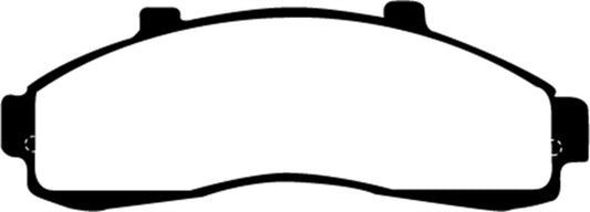 EBC Ultimax2 front brake pads for Ford Explorer 4.0 2WD, OE type, shown with brake pad details and packaging.