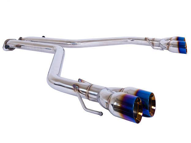 2017-2020 LEXUS IS200T IS300 IS350 MUFFLER DELETE AXLE BACK QUAD BURNT TIPS EXHAUST