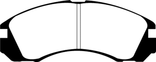 EBC Greenstuff front brake pads for Dodge Stealth 3.0 2WD, high-performance brake pads with green friction material.
