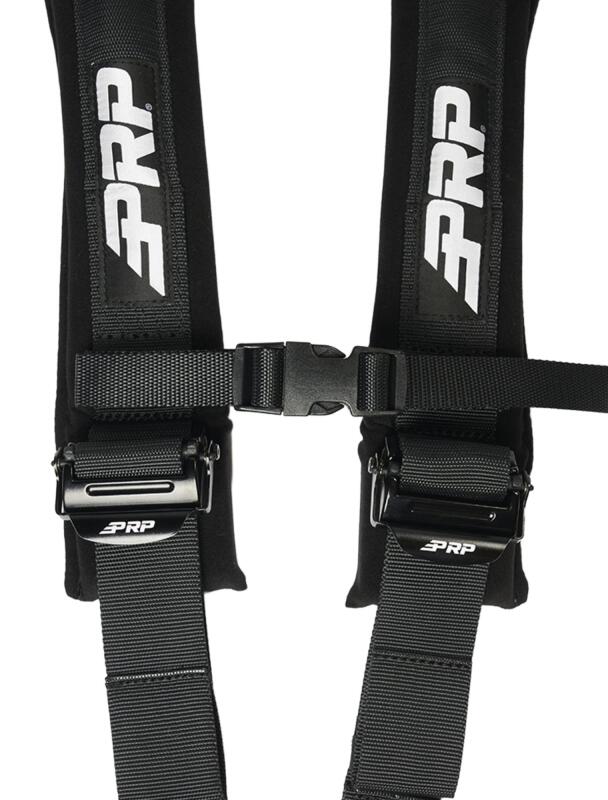 PRP Seats 5.2 sewn-in harness latch and link in black for seat belt harnesses