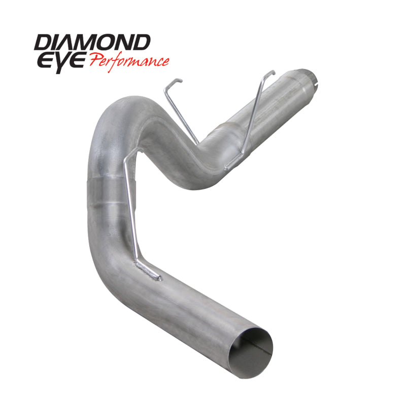 Diamond Eye Performance DPF back exhaust kit for 2007.5-2011 Cummins 6.7L, includes 44in x 13.5in x 13.5in DPF back component.