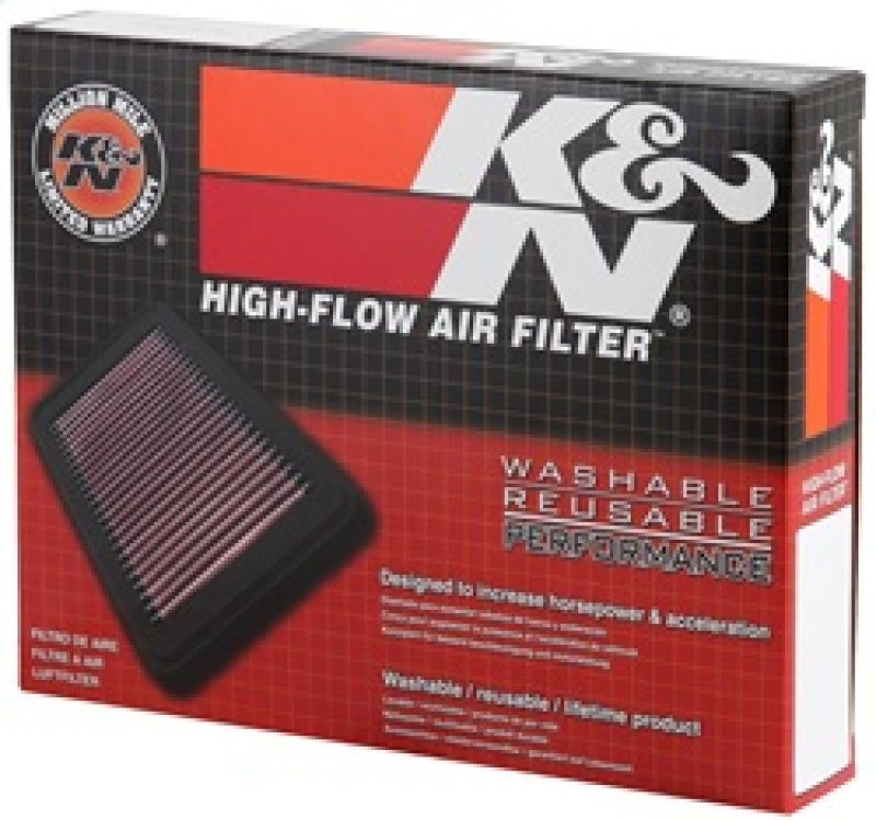 K&N Engineering 16-18 Chevrolet Spark 1.4L drop-in engine air filter for improved performance and filtration.