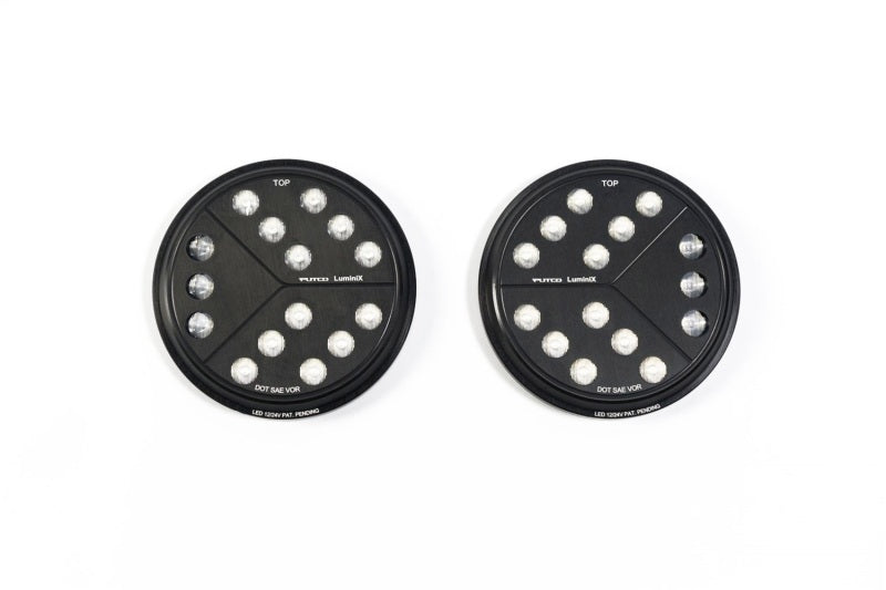 Putco Luminix high power LED headlights for 1997-2006 Jeep Wrangler TJ, pair with bright 12,000 lumens, light bar and cube style design