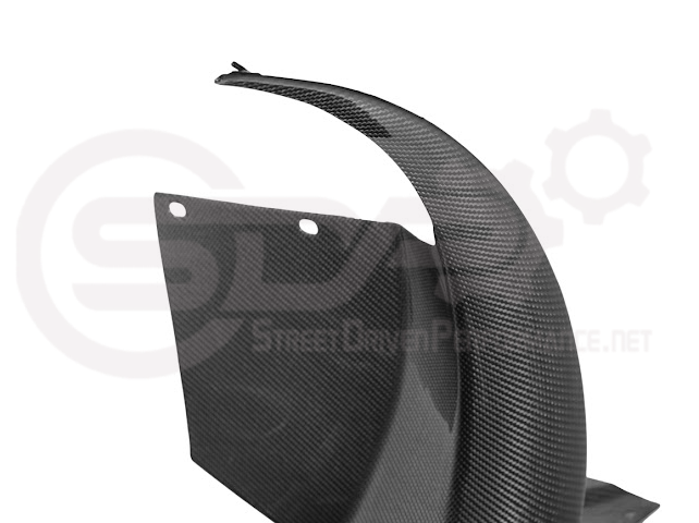 2005-2013 Corvette C6 Widebody | Carbon Fiber Front Fender Rear Splash Shield Pair