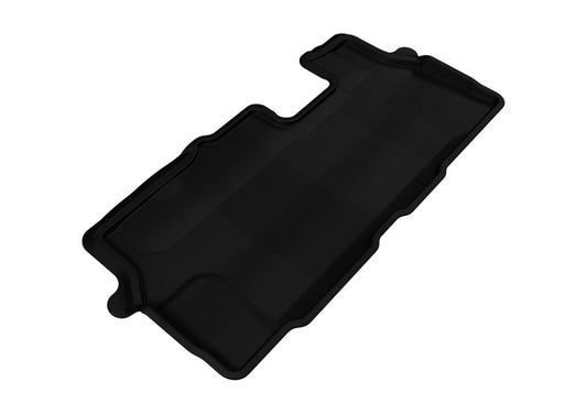 3D MAXpider black rubber floor mats for 2009-2015 Honda Pilot third-row, durable all-weather car floor protection
