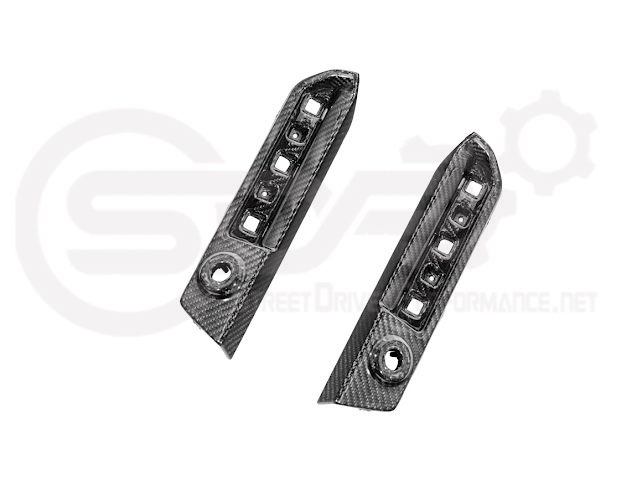 2023-UP BMW G87 M2 | FACTORY STYLE CARBON FIBER REPLACEMENT REAR BUMPER REFLECTOR TRIM PAIR