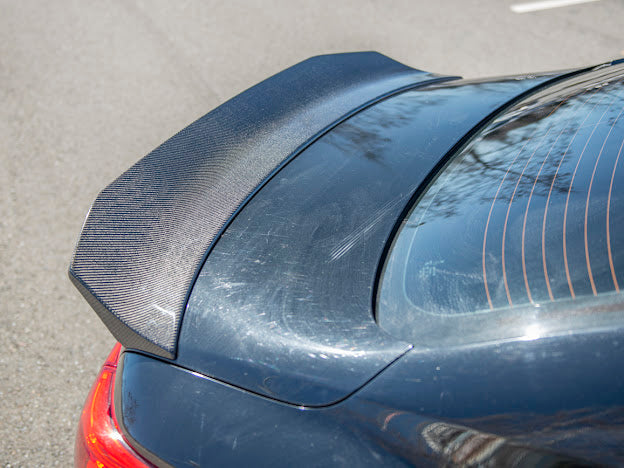 2014-Up Infiniti Q50 | LB Style High Kick CARBON FIBER Rear Trunk Wing Spoiler