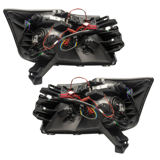 Oracle Lighting Nissan Armada SMD Headlights with ColorSHIFT, showcasing sleek headlight design without controller.