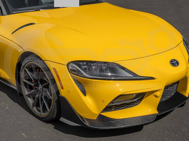 2020-Up Toyota GR Supra A90 A91 | A91 Package CARBON FIBER 3 Piece Front Bumper Lip Splitter Ground Effects