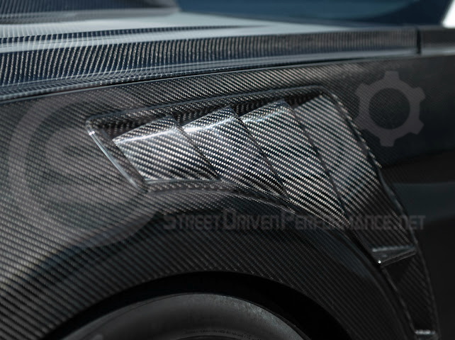 2018-2023 Ford Mustang S550 | GT500 Style Carbon Fiber Front Side Vented Fenders PAIR