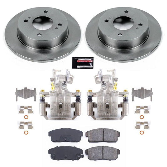 PowerStop rear brake kit with calipers for Nissan Sentra 2002-2006, OE style brake replacement for enhanced stopping power