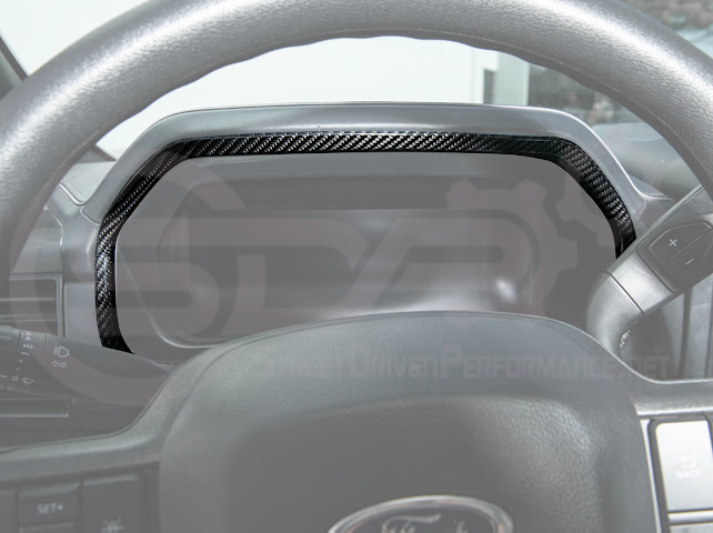 2021-UP FORD F-150 | FACTORY STYLE CARBON FIBER REAR AIR VENT & POWER OUTLET FACEPLATE COVER