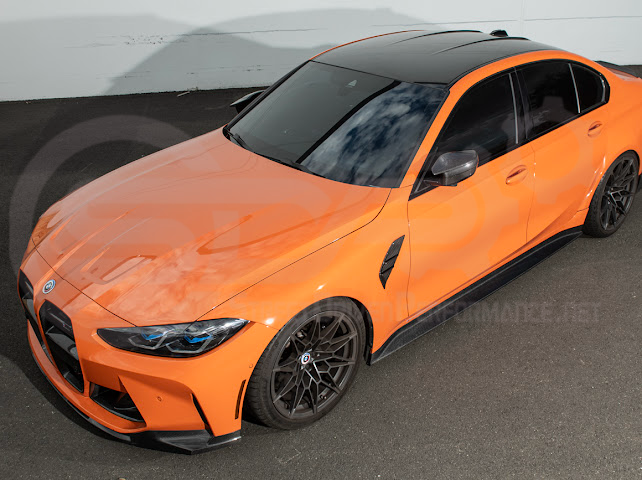 2021-UP BMW G80 M3 SEDAN | 3D STYLE CARBON FIBER ADD-ON SIDE SKIRTS ROCKER PANEL EXTENSION GROUND EFFECTS