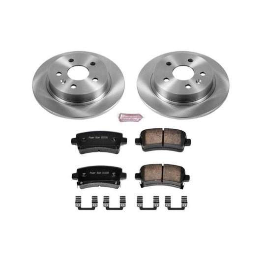 PowerStop rear OE brake kit for Buick LaCrosse 2012-2016, includes brake rotors and pads for reliable stopping power