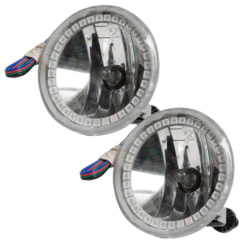 Oracle Lighting amber LED halo fog lights for 2007-2013 GMC Yukon, pre-assembled and designed for enhanced visibility and style.
