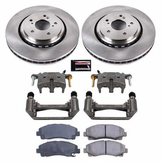 PowerStop OE front brake calipers and autospecialty kit for Acura TLX 2015-2020, with calipers shown in the image.