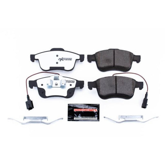 PowerStop Z36 performance brake pads with hardware for 2015-2018 Ram ProMaster City front truck and tow braking system.
