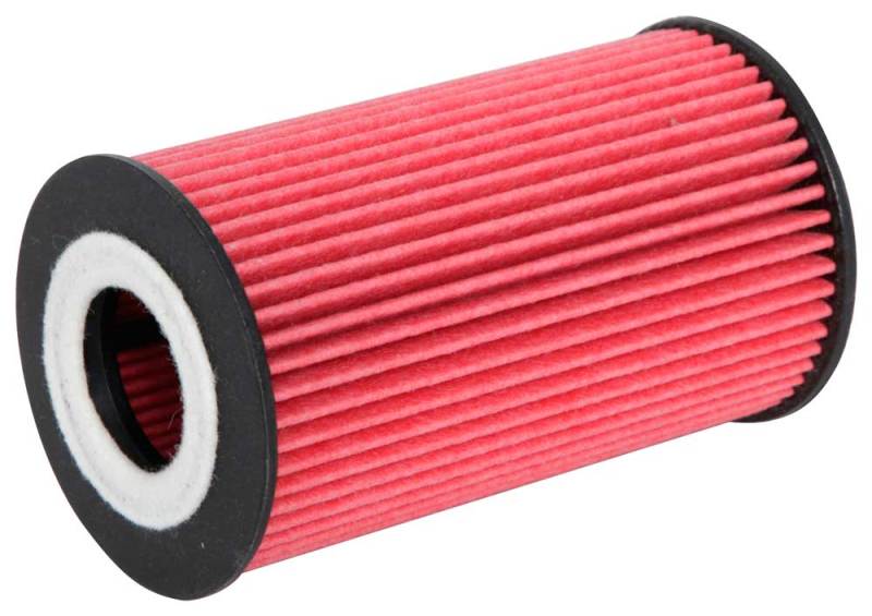 K&N Engineering 2008 Porsche 911 3.6L/3.8L cartridge oil filter, shown with filter element and mounting components