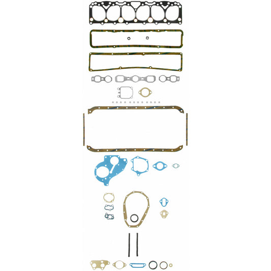 Fel-Pro FS 7539 B engine gasket set with multiple gaskets and seals for automotive engine repair.