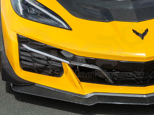 2023+ CHEVROLET CORVETTE C8 E-RAY & Z06 | FACTORY OEM STYLE GLOSSY BLACK FRONT RADIATOR MESH GRILLE GUARD