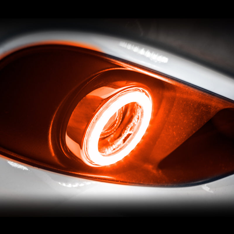 Oracle Nissan Xterra LED fog light halo kit with amber surface mount fog lights, designed for 2001-2004 models.
