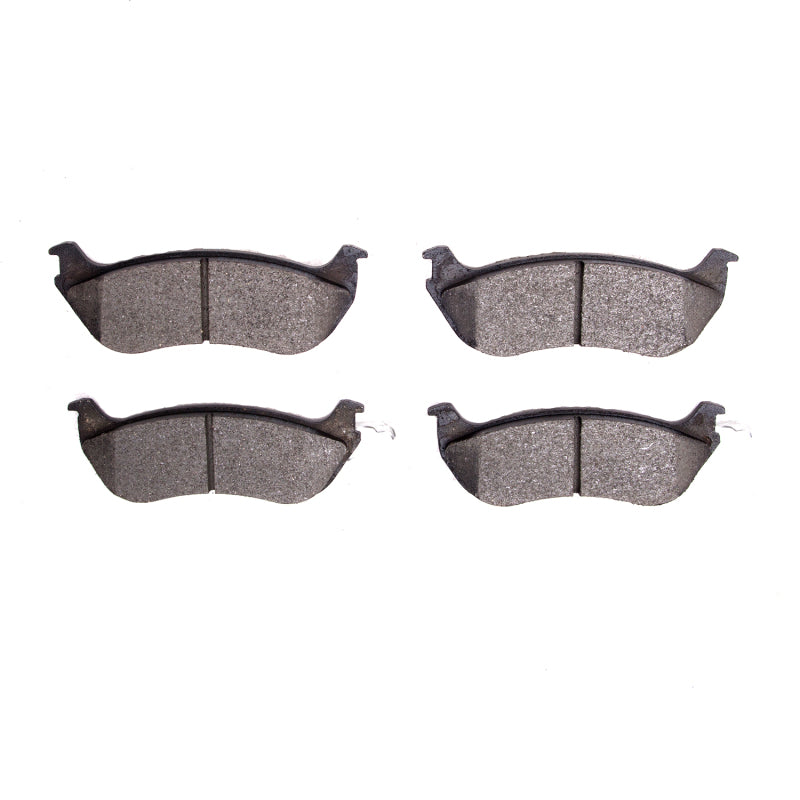 R1 Concepts rear OE brake pads for Mercury Grand Marquis 1996-2002, showing high-quality brake pad design and branding.