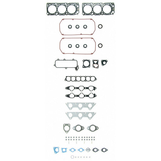 Fel-Pro Mitsubishi Montero head gasket set, PermaTorque engine cylinder head gaskets, detailed image of gasket components